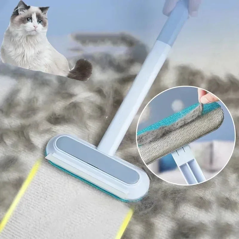 Double-Sided Pet Grooming Gloves - Reusable Dog & Cat Hair Remover for Fur, Carpets & Sofas