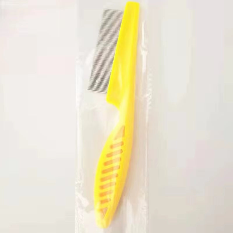 Stainless Steel Flea Comb Set for Cats & Dogs - Fine-Tooth Shedding & Grooming Comb
