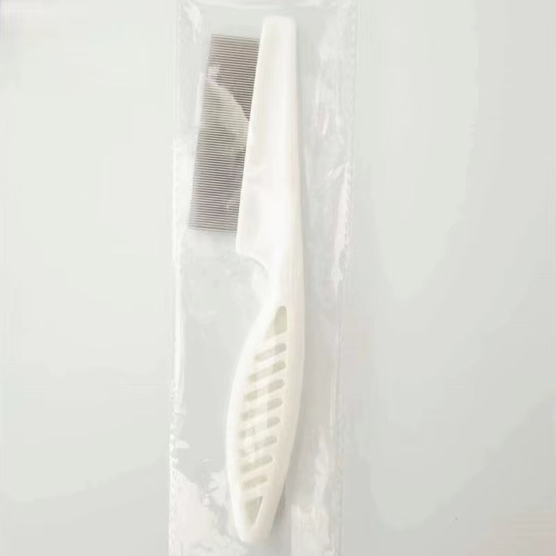 Stainless Steel Flea Comb Set for Cats & Dogs - Fine-Tooth Shedding & Grooming Comb