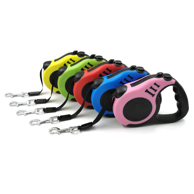 Retractable Dog Leash - Automatic 3M/5M Traction Rope for Small, Medium & Large Dogs