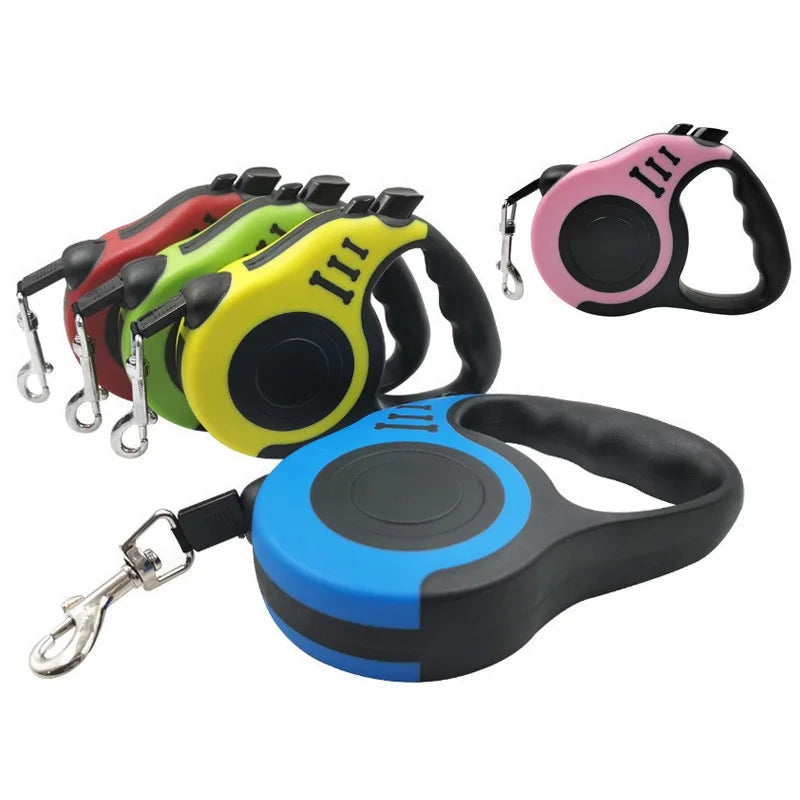 Retractable Dog Leash - Automatic 3M/5M Traction Rope for Small, Medium & Large Dogs