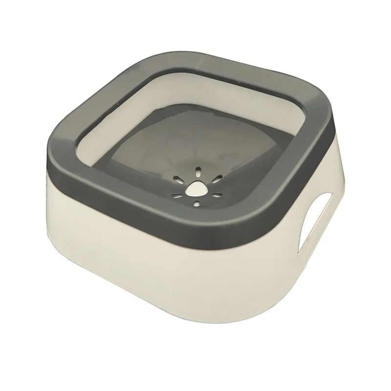 Anti-Splash Dog Water Bowl - 1L Spill-Proof Drinking Bowl for Puppies & Cats