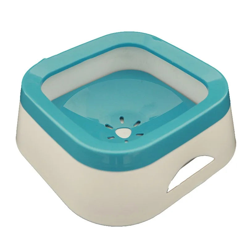 Anti-Splash Dog Water Bowl - 1L Spill-Proof Drinking Bowl for Puppies & Cats