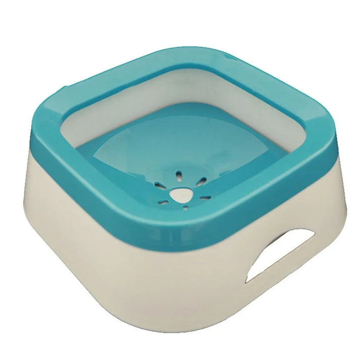 Anti-Splash Dog Water Bowl - 1L Spill-Proof Drinking Bowl for Puppies & Cats